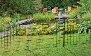 HOW TO PUT A METAL FENCE IN THE GARDEN