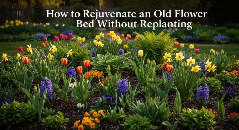 How to rejuvenate an old flower bed without replanting