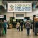 Visitors exploring sustainable exhibitor booths at the Good Earth Home Garden and Living Show inside Lane Events Center Eugene Oregon